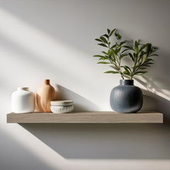 Étagère murale porte-objets 80x23,5x3,8 MDF, design encastré multifonction