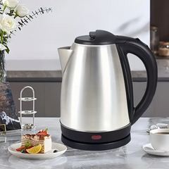 Bouilloire Électrique 1500W – Capacité 1,8 L en Acier avec Base Pivotante