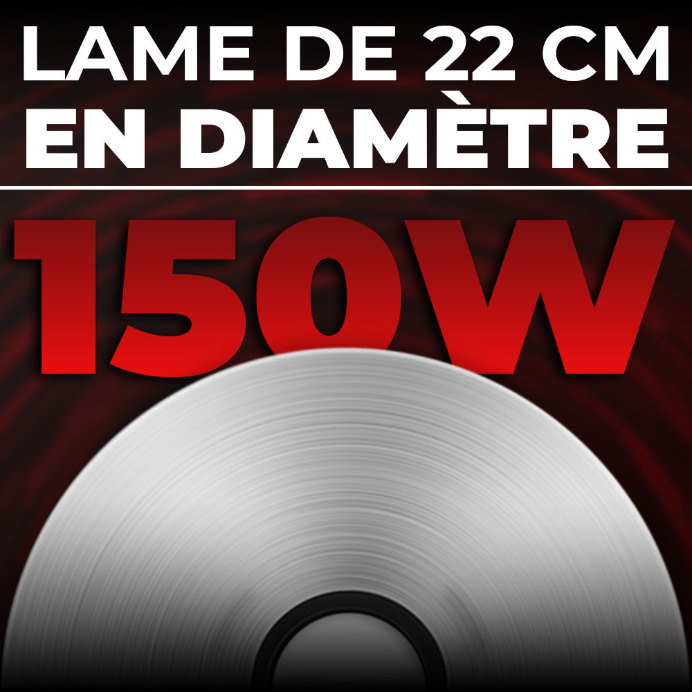 Trancheuse Électrique Erice 150W Épaisseur Réglable Lame en Acier 22cm