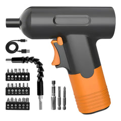 Mini Perceuse Visseuse Rechargeable 3,7V avec Kit de Mini Embouts pour Tournevis