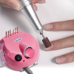Fraise à Ongles Pro 35 000 Tr/min, Pédale, 5 Embouts, Vitesse Réglable