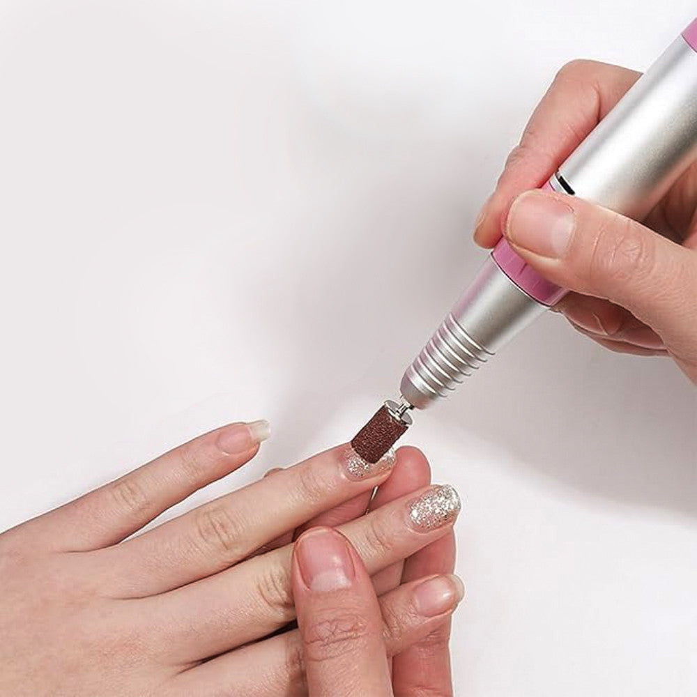 Fraise à Ongles Pro 35 000 Tr/min, Pédale, 5 Embouts, Vitesse Réglable