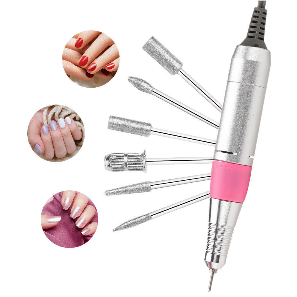 Fraise à Ongles Pro 35 000 Tr/min, Pédale, 5 Embouts, Vitesse Réglable
