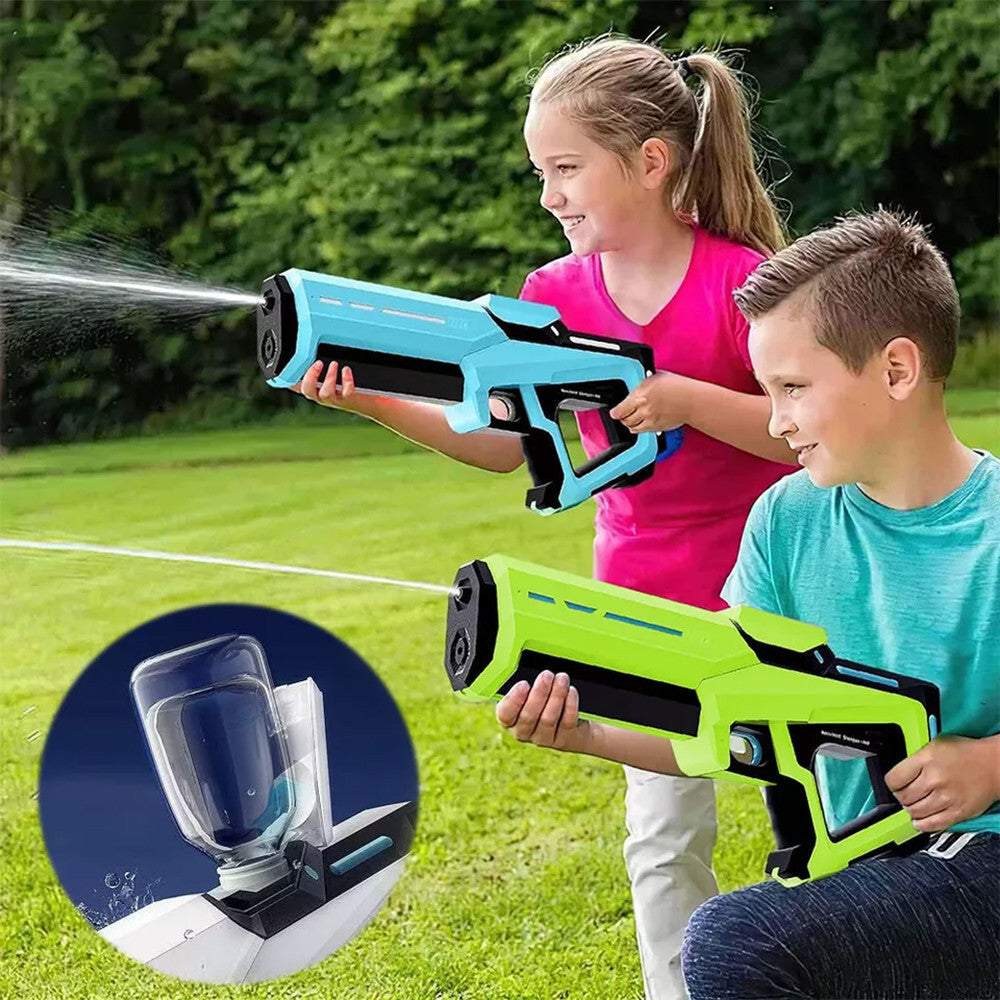Pistolet à eau électrique automatique, batterie rechargeable, portée 10m