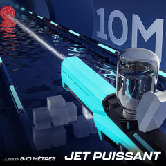 Pistolet à eau électrique automatique, batterie rechargeable, portée 10m