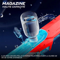 Pistolet à eau électrique automatique, batterie rechargeable, portée 10m
