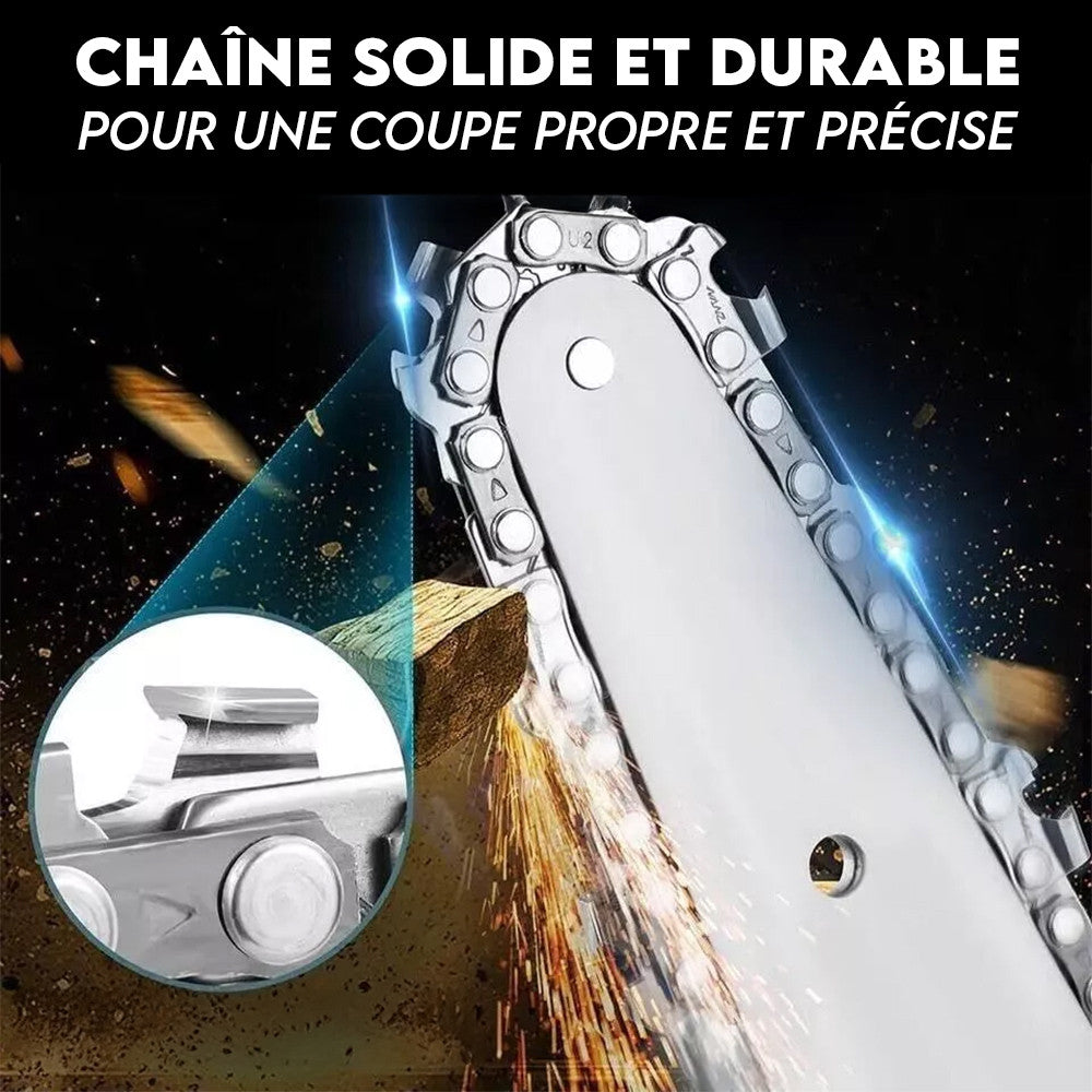 Tronçonn euse Électrique 8° Double Batterie 48V à Huile Portable avec Mallette