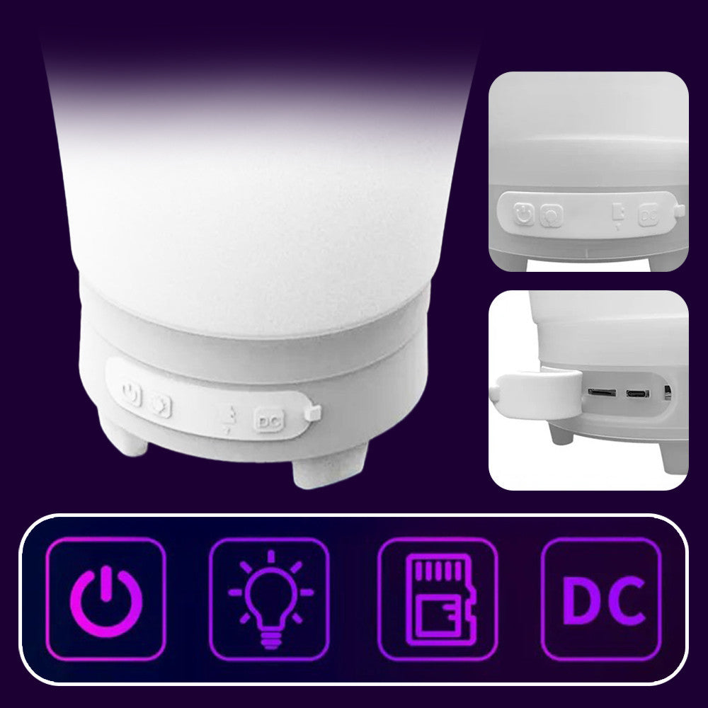 Seau à glace 7L porte-bouteilles RGB Bluetooth rechargeable.