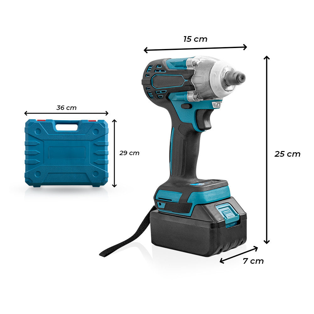 Perforateur visseuse 48V double batterie avec mallette et accessoires