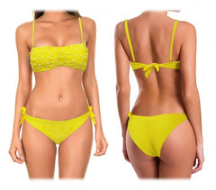 16308 Maillot bikini bandeau mod. Flawless avec des perles by MWS AHEAD