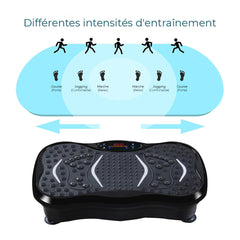 Plateforme Vibrante Électrique Fitness Bluetooth avec Élastiques
