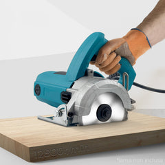 Scie Circulaire 1250W, Coupe 110mm, Électrique pour Bois, Marbre, Céramique