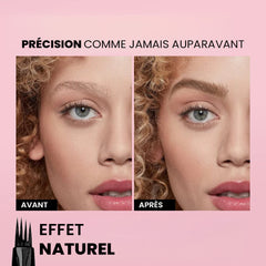 Stylo microblading pour sourcils et barbe, waterproof, effet naturel.
