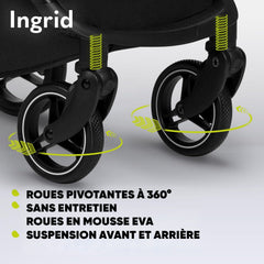 Poussette LIONELO INGRID 6-48 mois Pliable Dossier et repose-pieds réglables