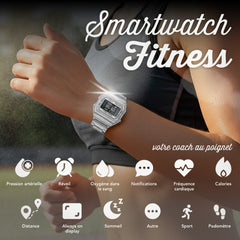 Smartwatch I6 IP68, écran 2,4 cm, GPS, podomètre, suivi du sommeil