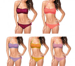 KL620 Maillot bikini bandeau mod. Eterea avec de la dentelle by MWS AHEAD