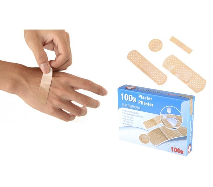 48339 Assortiment de bandes - Pansements (100 unités / imperméable à l'eau)