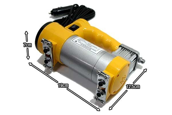 Mini compresseur 12 v 150w 35L - allume cigare - voiture bateau vélo