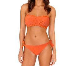 KL281 Maillot de bain bikini bandeau mod. Flavor motif floral par MWS AHEAD