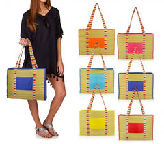 65147 - Sac de plage paille et tissu - modèle Aisha Bio - Onshore