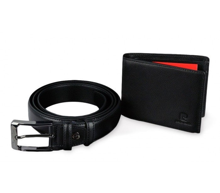 8866 - Coffret cadeau Pierre Cardin comprend ceinture en cuir et porte-monnaie