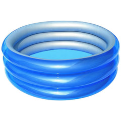 51041 Piscines gonflable 3 anneaux - 150 x 53 cm - bleu métallique