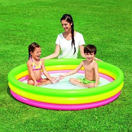 51103 - Bestway - Piscine gonflable 3 anneaux effet nuage 152 x 30 cm