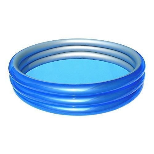 51044 - Piscine gonflable 3 anneaux - Bestway - 249 x 53 cm bleu métallique