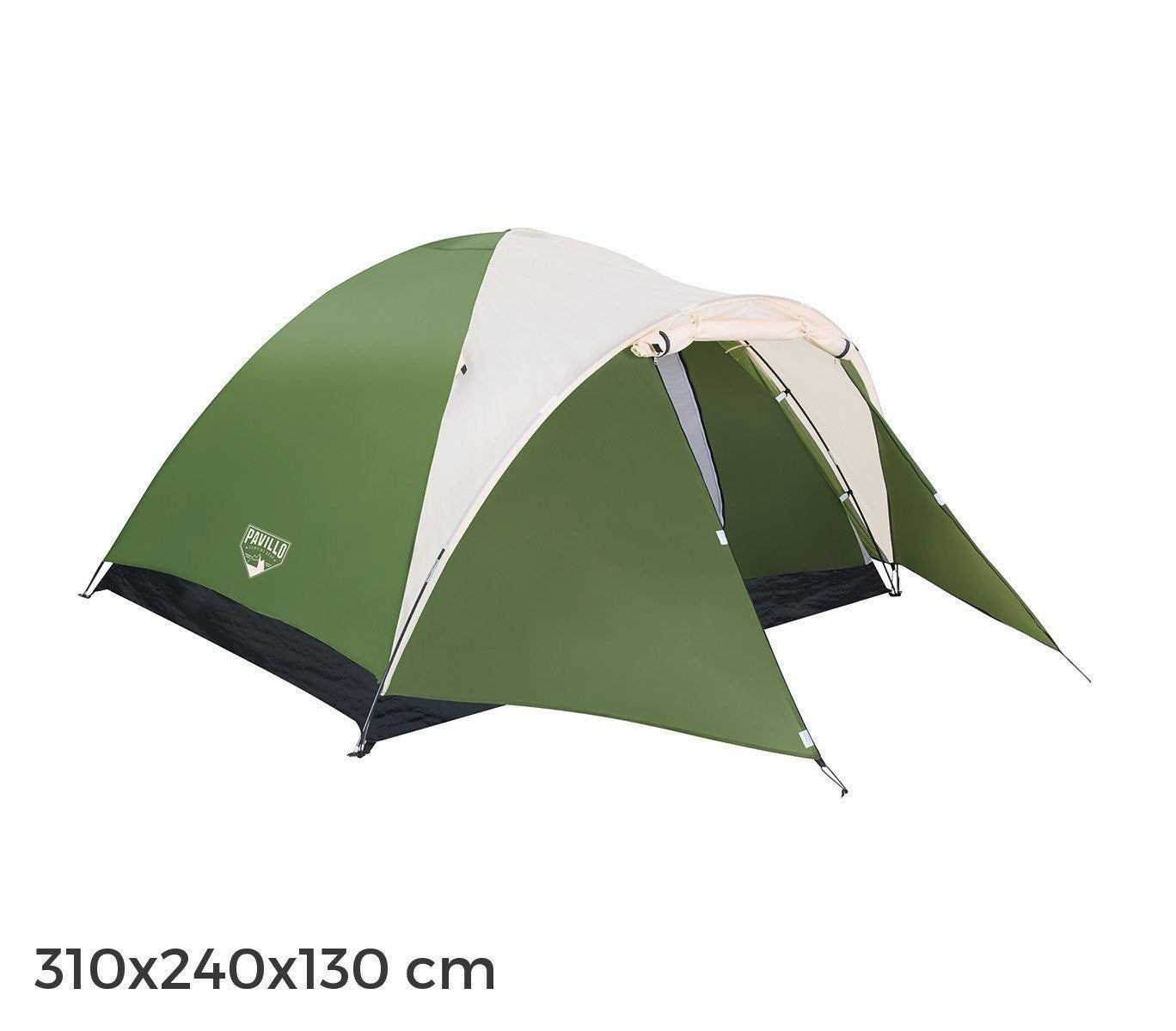 68041 - Tente de campagne 4 places avec lucarne 310 x 240 x 130 cm