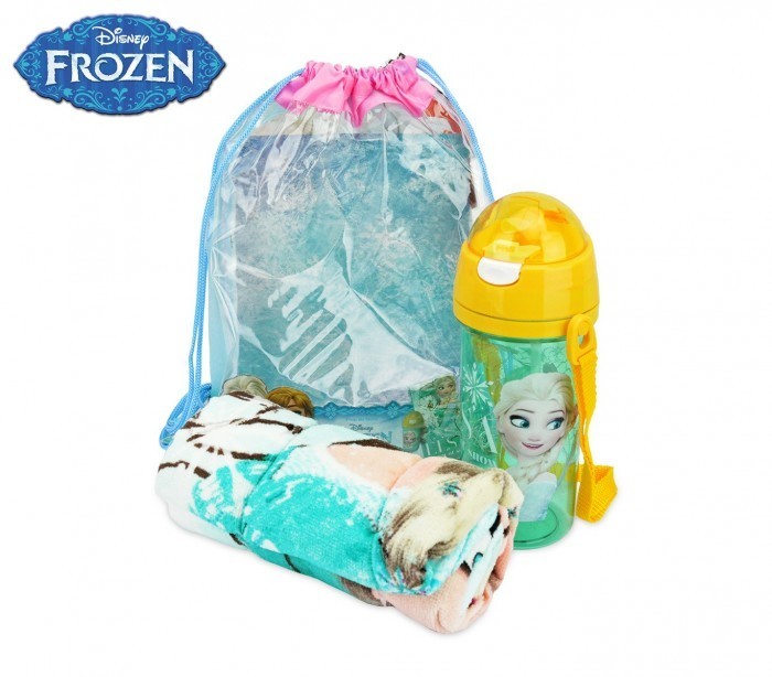 WD17015 - Sac de plage la Reine des Neiges comprenant (bouteille et serviette)