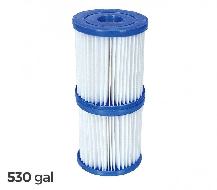 58094 Kit de 2 filtres de rechange pour piscine Bestway 2006/3028 LT/H 530 gal