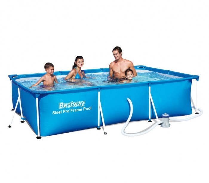 56411 - Piscine de structure de masse avec moteur - Bestway - 300 x 201 x 66 cm