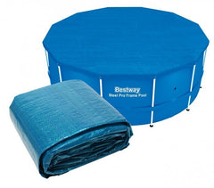 58037 -Couverture pour piscine hors sol Bestway feuille de polyéthylène de 366cm