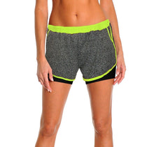 KZ-172 - Shorts de sport avec pantalon intérieur pour femmes