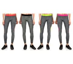  KZ151 - Leggings tissu technique aux chevilles - sport femme