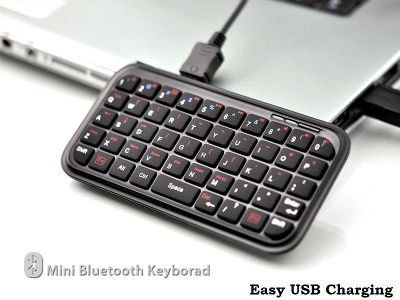 Mini clavier qwerty avec couvercle pour iphone (bluetooth wifi)