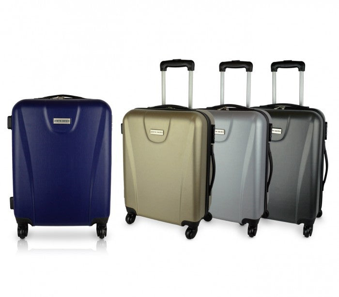 Valise rigide avec 4 roulettes et poignée réglable ABS - Pierre Cardin