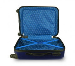 Valise rigide avec 4 roulettes et poignée réglable ABS - Pierre Cardin
