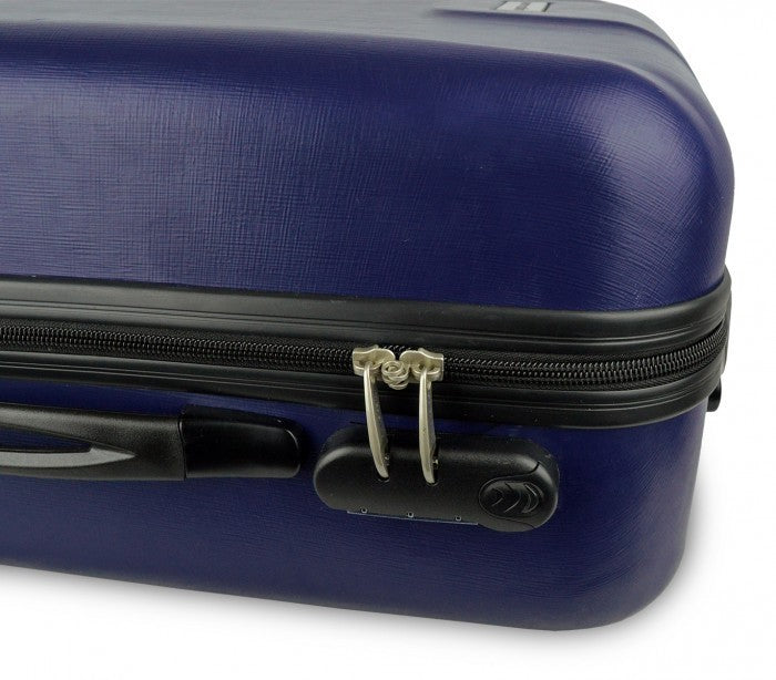 Valise rigide avec 4 roulettes et poignée réglable ABS - Pierre Cardin