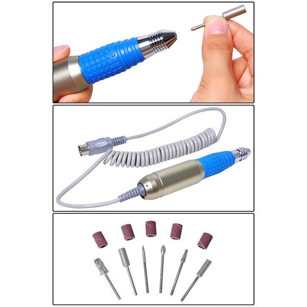 Kit manucure - 25 000tr / min nail art - lime á ongles electrique á pédale