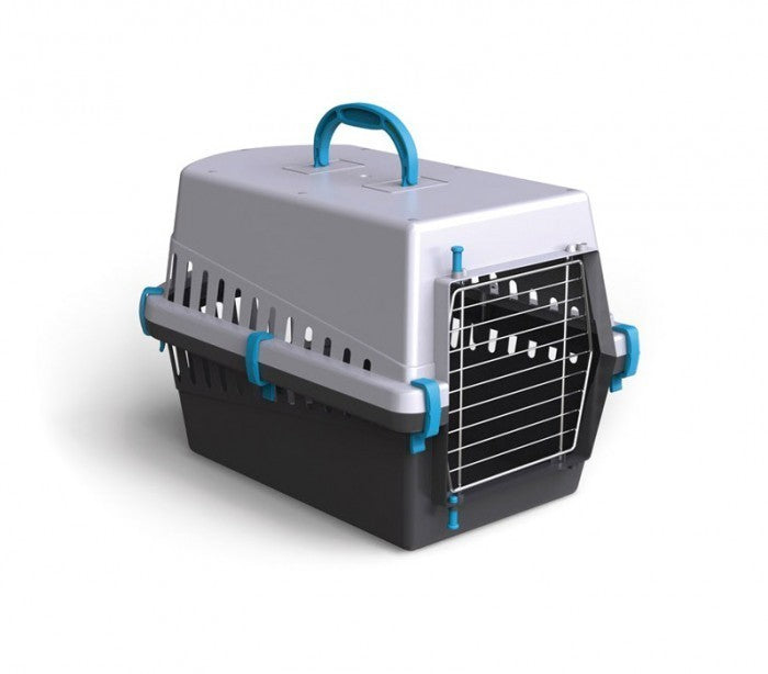 10571 caisse de transport avec grille en metal pour chiens et chats 50 cm
