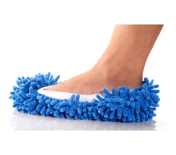 Paire de pantoufles 2 en 1 microfibres pour nettoyer jusqu'au 44