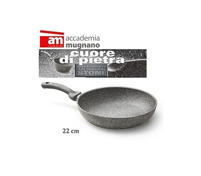Sauteuse- Poéle diam 22 cm en Pierre - Antiadhesive - 