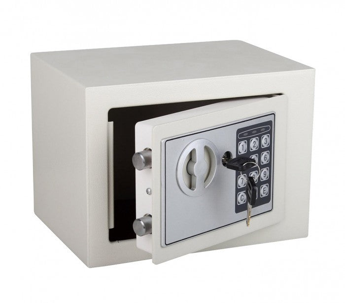Coffre-fort électronique avec batterie (23 x 17 cm) (Gris)