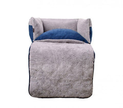 Couffin depliable double fonction panier pour chien doux 82x46x18