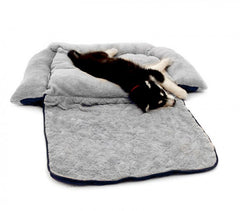 Couffin depliable double fonction panier pour chien doux 112x55x18