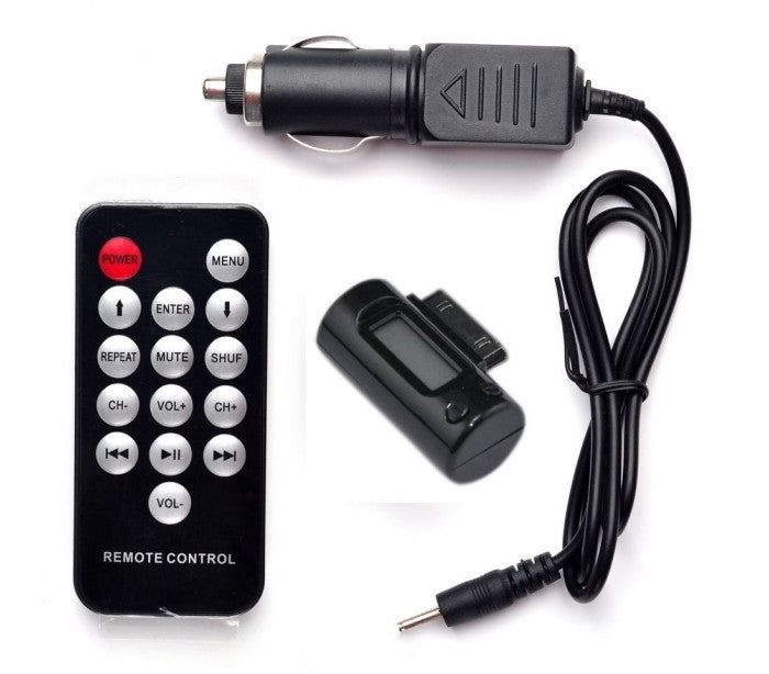 Transmetteur FM mp3 compatible iPhone 3GS 4G iPod avec télécommande