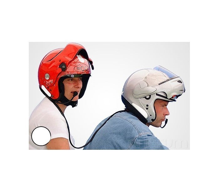 Kit Intercom duo pour deux casques de moto attaque mp3 audio radio 