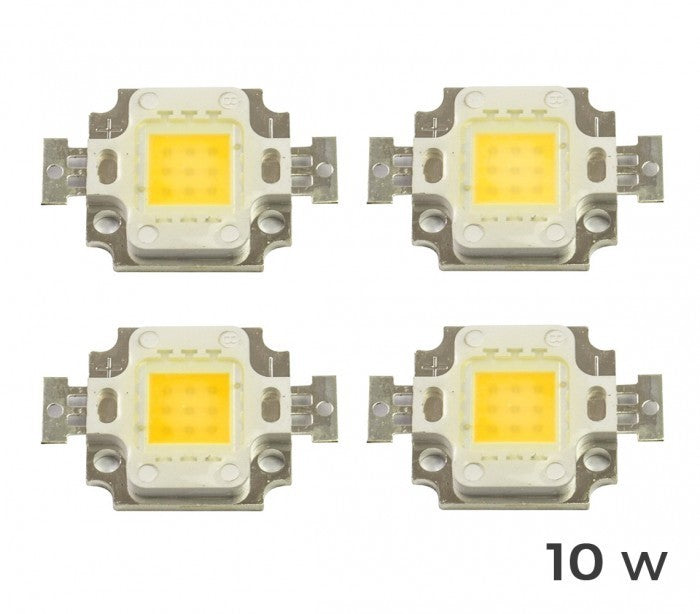 Lot de 4 plaques LED de rechange pour spots lumière blanche chaude 3000k  