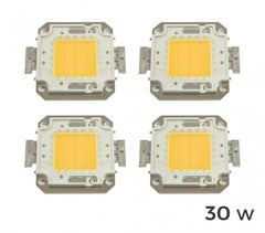 Lot de 4 plaques LED de rechange pour spots lumière blanche chaude 3000k  